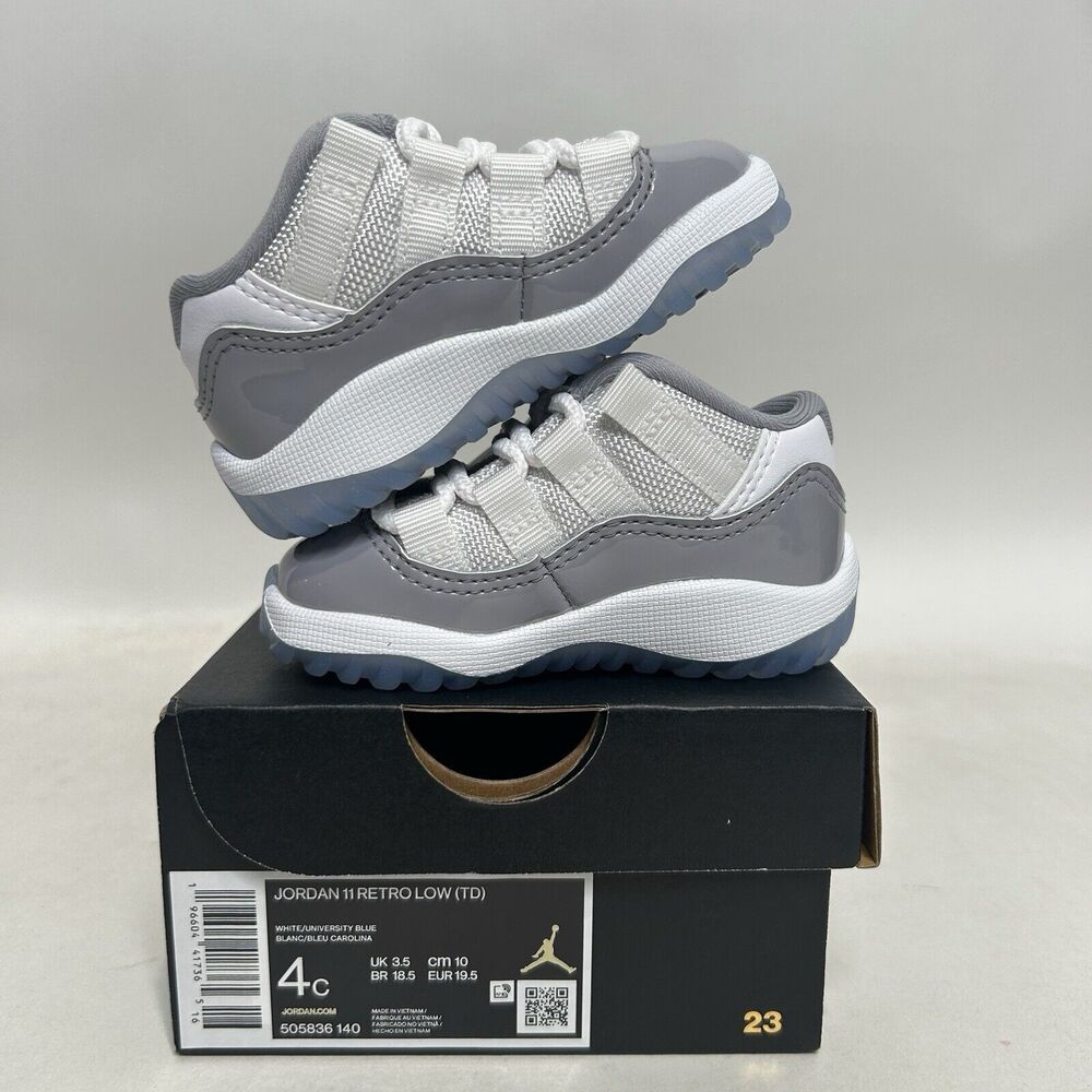 Nike Air Jordan 11 Retro Low TD “Cement Grey” 2024 - Picture 3 of 5